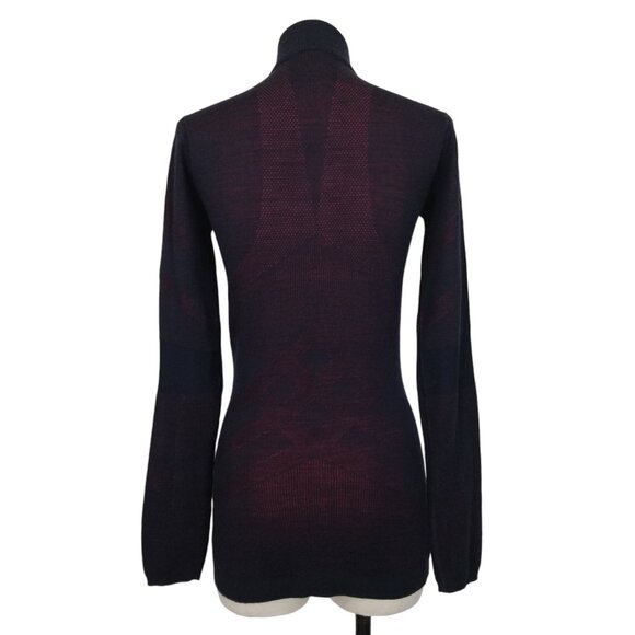 Smartwool Intraknit Thermal Merino Quarter-Zip Base Layer Top Sz Small - Picture 5 of 9